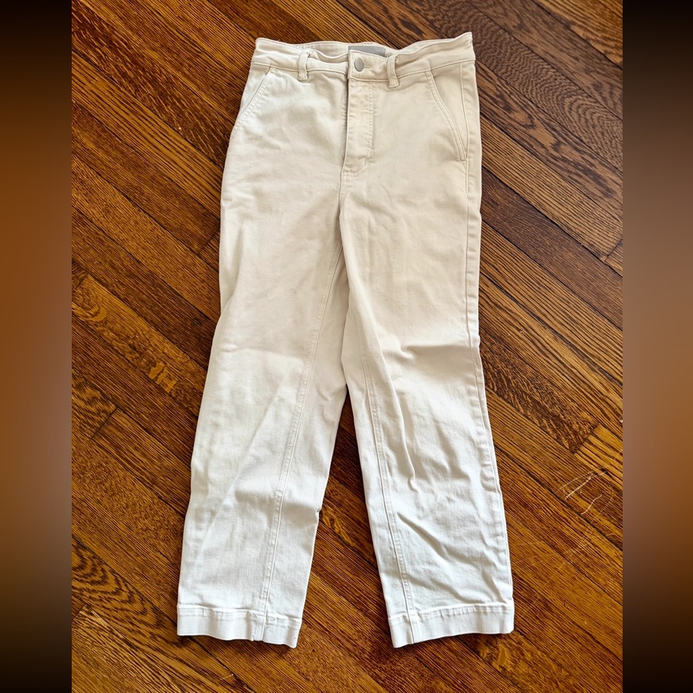 Everlane Women’s Straight-Leg Jeans in Bone (Size 4)